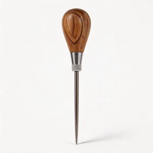 Industrial Grade Scratch Awl Tool with Hardwood Handle and Alloy Steel Blade for DIY Scribe Layout Work and Piercing Wood