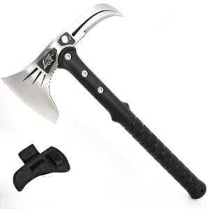 Industrial Grade Stainless Steel Camping Axe Outdoor Multi Tools Hatchet Fiberglass Handle Hunting DIY Projects 3 Year Warranty