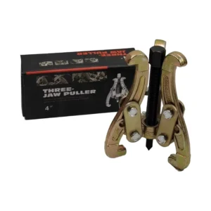Industrial Grade Three Jaw Puller Forged 4 inch Model Multi Functional Universal Removal Tool for Gas Stove Washing Machine