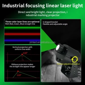 Industrial Laser Line Projector Ground Marking System Linear Channel Projection Lamp Pedestrian Path Laser Line Lamp