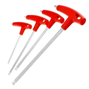 Industrial Metric Hexagon Wrench Allen Key Set 2mm 10mm with T Handle and Extended Ball Head Wrench