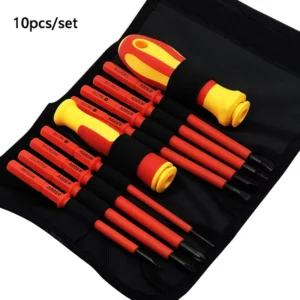 Industrial Multifunctional Insulated Screwdriver Set Precision Tips 10 Piece PP+TPR Handle High Quality Electrician Tools for