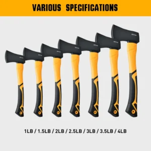 Industrial Multifunctional Portable Forged Battle Axe Solid Camping Steel Axe for Camping Firewood Chopping