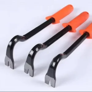 Industrial Nail Puller Set with Ergonomic Grip Handle Wrecking Bar Pry Bar Crowbar Claw Bar Enhanced Shank Forge Carbon Steel