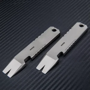Industrial Titanium Alloy Sheep Horn Nail Remover Mini Crowbar Multi Functional Portable EDC Tool Screwdriver Bottle Opener