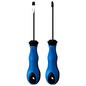 Industrial grade Chrome Screwdriver Set OEM Wear resistant Shock proof Polypropylene Handle Magnetic Tip Cross shaped