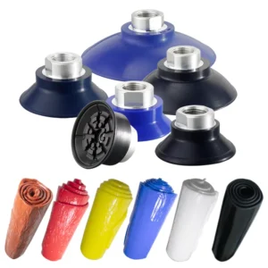 Industry Supplier’s White Silicone Flat Thin Vacuum Suction Cup Model for Cutting and Holding Thin Objects