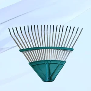 Iron Claws Agricultural Tools Factory Selling Grass Harrow 22 Teeth Garden Rake Wood Handle 30cm Tines Industrial Grade 3 Year