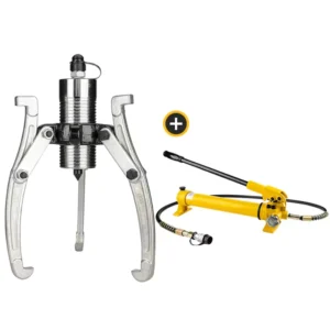 JH-20TF Hydraulic Gear Puller Integral Three-Jaw Universal Removal Tool with Hand Pump Bearing Split Horizontal Puller