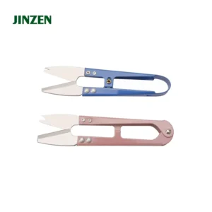 JINZEN High Quality No Sharp Point Sand Scissors Flat Head Thread Cutter Sewing Scissors Tailor Yarn Scissors