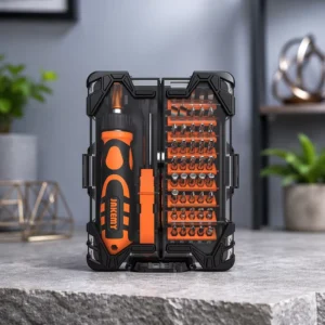JM 6124 Professional Precise Mini Screwdriver Set Adjustable Labor saving Ratchet Chrome Magnetic Tip Plastic Handle OEM