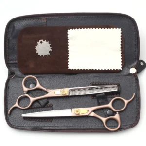 Japanese 440C Professional Hairdressing Scissors Set Multiple Sizes Straight Thinning Texturizing Shears Precision Ground C9105