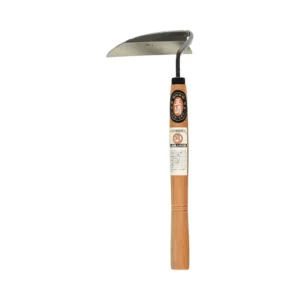 Japanese Industrial DIY Weeding Sickle Wood Handle Carbon Steel Manual Power Source Quick Work Very Sharp Edge Full Size OEM