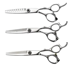 Japanese VG10 Steel Hair Thinning Scissors Barber Scissors 40/26/10 Teeth 61-62 HRC Right Handed
