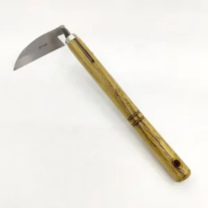 Japanese Weeding Sickle Hoe Gardening Tools Weed Remover Tool Stainless Steel One Piece Molding With Hard Solid Wood Handle