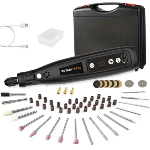 Jewelry Engraving Pen Kit Cordless Rechargeable Electric Mini Grinder for Carving Polishing Drilling & Lettering
