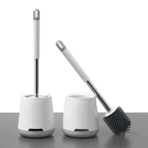 Jiangsu Plastic Toilet Brush Bathroom Accessories Deluxe Standing Toilet Brush With Holder