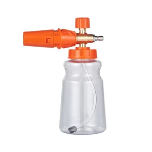 Kangpunuo PMH 12c Adjustable Auto Foam Cannon Wide Mouthed Car Washer Big Neck Copper Stainless Steel for Car Detailing Snow