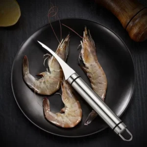 Kitchen Stainless Steel Shrimp Peeler Prawn Shell Stripper Pick Shrimp Line Knife