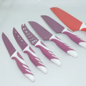 Kiwi Knife Measuring Butter Knife Saw Knife with Ambidextrous Plastic Handles Sustainable Durable Design