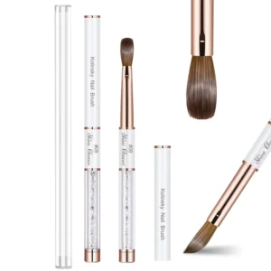 Kolinsky Hair Nail Acrylic Brush Rhinestones Drawing Brush Skinny Stripe Nail Brush for Nail Beauty