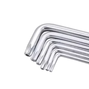 L-Type Hexagon Allen Key Alloy Steel T10 T15 T20 T25 T27 T30 T40 T45 T50 Star Hex Allen Keys Torx Wrench with Hole OEM