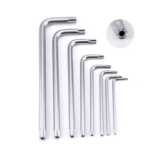 L Type Torx End Star Key Custom t Handle Allen Key Torx Hex Allen Key Wrench Set with T6 T8 T10 T15 T20 T25 T27 T30