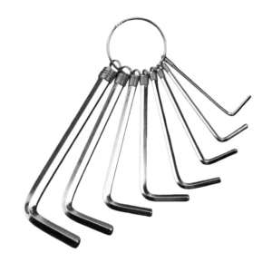 L shaped 1.5-6mm Chrome Vanadium Steel Hex Allen Key Set Wrench