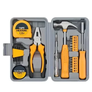 LF HT 382 Manual Household Hardware Combination Tool Set Hard Case Carbon Steel Hand Powered for Home Use