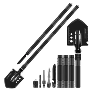 LONSDOW Multitool Folding Steel Survival Shovel Grade DIY Camping Garden Beach Digging Spades Farming Tactical Shovels