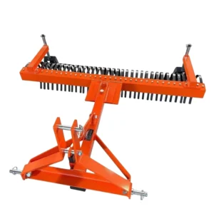 Landscape Rake 3 Point Hitch Grass Machine Lawn Stick Rock Leaf Weeding Lawn Leveling Garden Hay Landscape Rake for Tractor