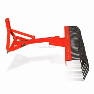 Landscape Rake Garden Tools Hay Rake Farm Landscape Tractor Spike Rakes Leaf Grabber Tractor Implement