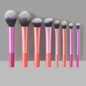 Large 8 Piece Powder Makeup Brush Set Super Soft Handle Concealer Eyeshadow Brush