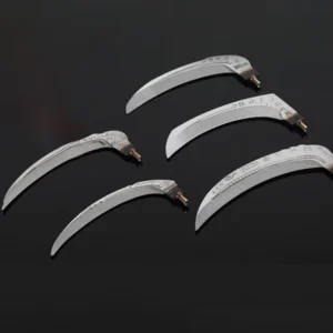 Large Stainless Steel Scythe Thickened Manganese Steel Blade for Wild Fishing Nesting Cutting Grass Reeds Locusts Camphor Trees