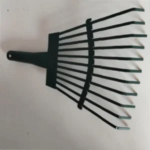 Large Steel Wire Rake with Wooden Handle Gardening Digging Tool for Picking Fallen Leaves Withered Grass Straw Rake