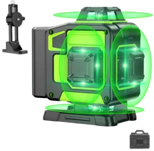Laser Level with Tripod 4 X 360 Self Leveling Laser Measuring Tool 16 Line Level Laser for Construction Home Renovation