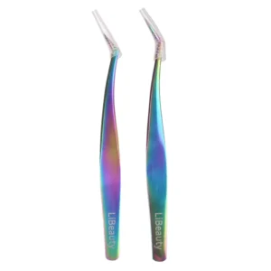 Lash Curved Tweezers Set for Individual and 1D 6D Lashes Volume Professional Lashing Tweezers