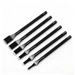 Leather Flat Chisel Punch 3-12mm High Carbon Steel Straight Punch for Card Slot Belt Hole Lacing