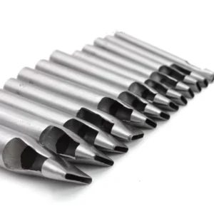 Leather Hole Puncher Tool for Leather Belt Etc. with Oval or Round or Slotted