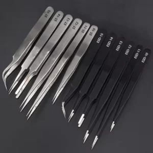 Leenol 90 SA High Precision ESD Tweezers Tweezer for Eyelash Extension Antistatic Tweezers
