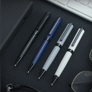 Letian Promotional Logo Custom Pens Ballpoint Pen Metal Black Blue Ink for Men Professional Office Use