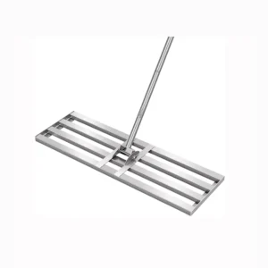 Level Lawn Rake High Quality Material Extra Long Handle Stainless Steel Lawn Leveling Rake for Garden Yard