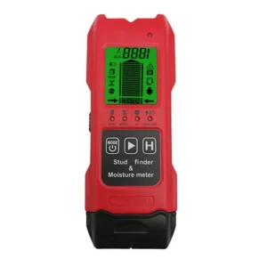 Live Wire Scanner Moisture Meter Backlit LCD Wall Scanning Detector Stud Finder Plastic Multi Frequency TM200