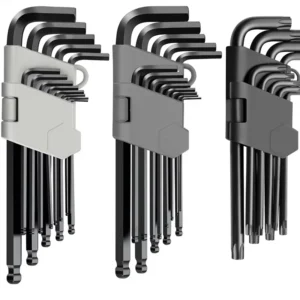 Long Arm Hex Key Allen Wrench Set with Ball End Ball End Hex Allen Key Allen Wrench Set Chrome Vanadium Steel(Cr V)