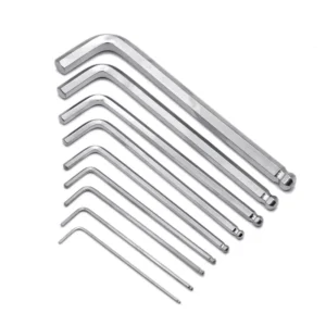 Long Hex Allen Key with Ball Nose End Wrench Size 1.5 2 2.5 3 4 5 6 7 8 10 12 14 16 17 18 19mm Spanner CrV Screwdriver