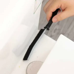 Long Plastic Handle Eco-Friendly Black Nylon Bristle Gap Brush for Kitchen Floor Tile Grout Cleaning Effective Narrow Crevices