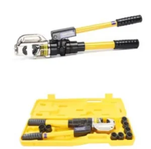 Long Zhuo 4.5T To16T Industrial Hydraulic Wire Crimper Contoured Grip Yellow Black Rubber Plastic Handle 3 Year Warranty Custom