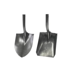 Low Price Farming Garden Carbon Steel Round Spade Shovel Head With Wood Long Handle From Factory