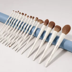 Luxury Vegan Makeup Brush Set Synthetic Eye Face Cosmetic Brushes for Foundation with Custom Packaging Private Label