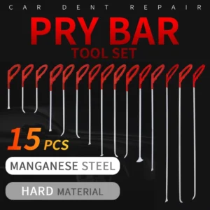MANGANESE STEEL HARD MATERIAL CAR DENT REPAIR PRY BAR TOOL SET PVC Material Grip